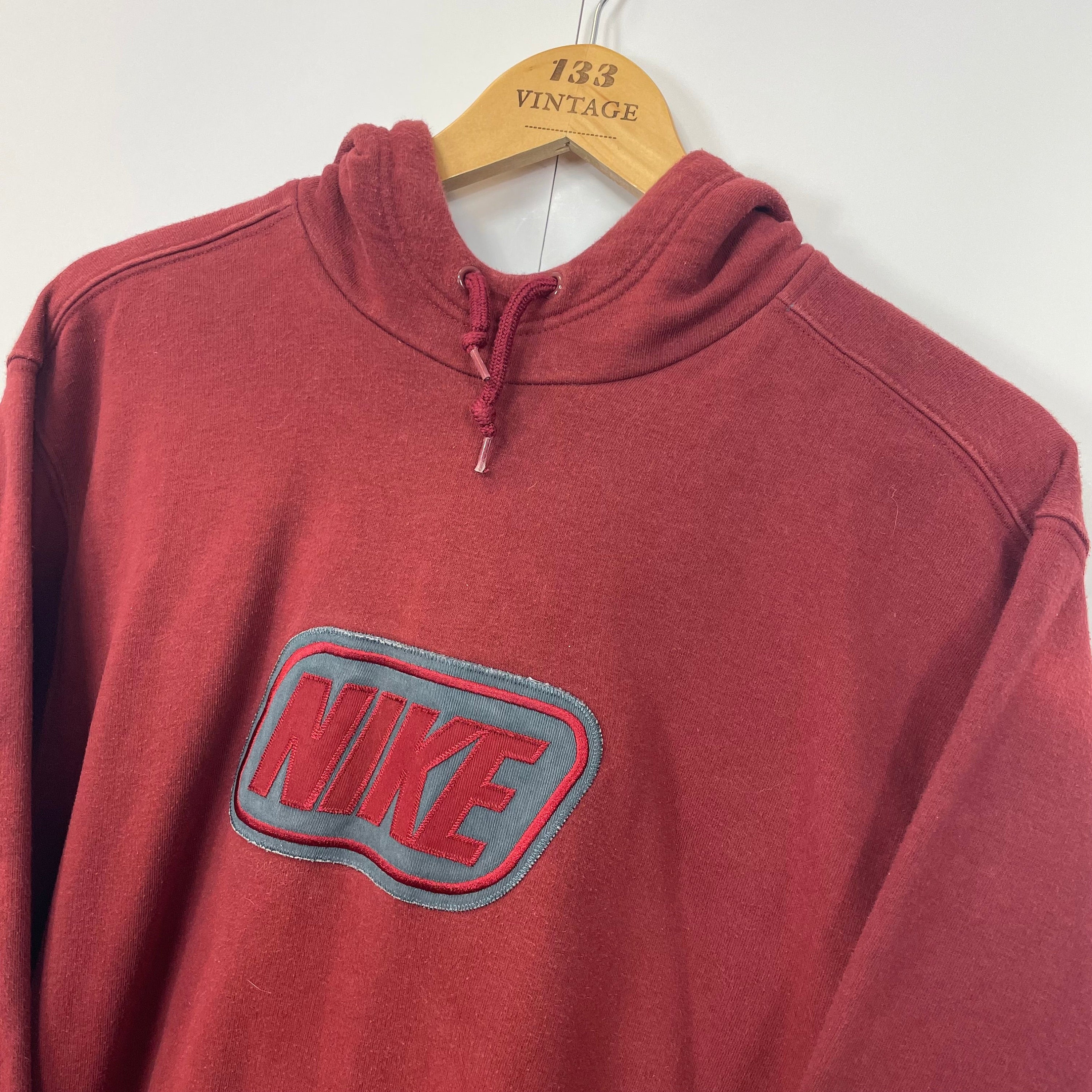 Red Nike Sweatshirt - Etsy