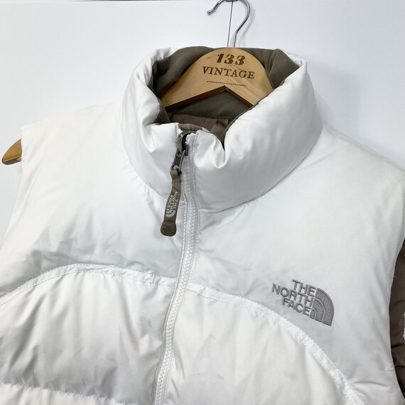 north face white gilet womens