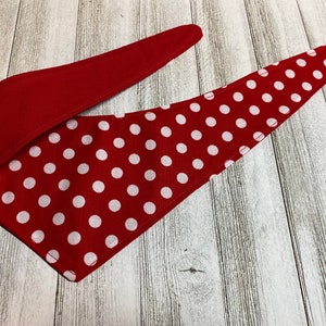 Red Polka Dot Pet Bandana