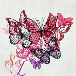 Butterfly Heart Tea Towel