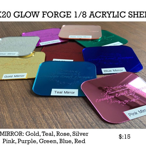 Mirror and Iridescent Acrylic Sheets Etsy