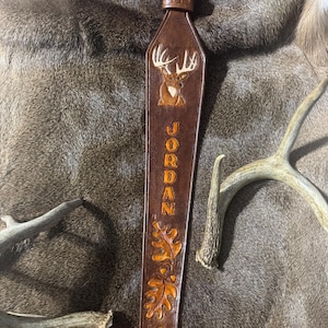 Custom leather sling