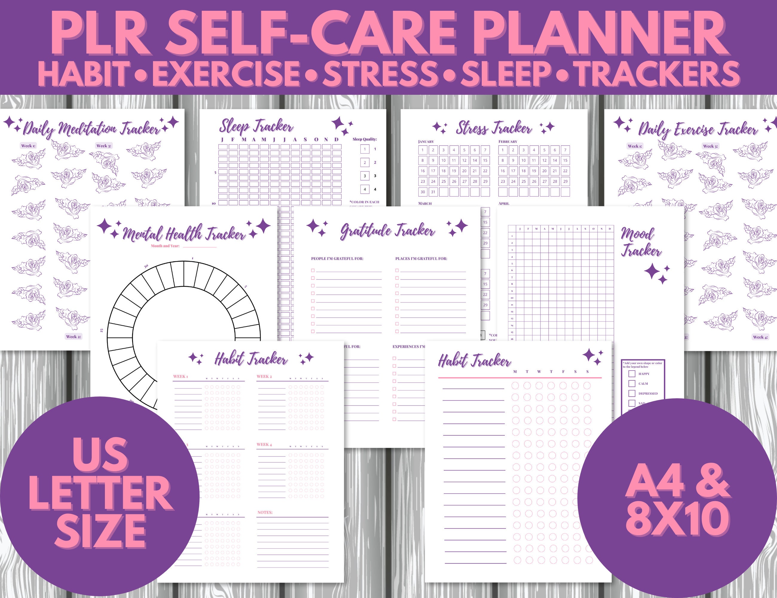 PLR Self Care Planner Printable Self Care Journal Downloadable - Etsy ...