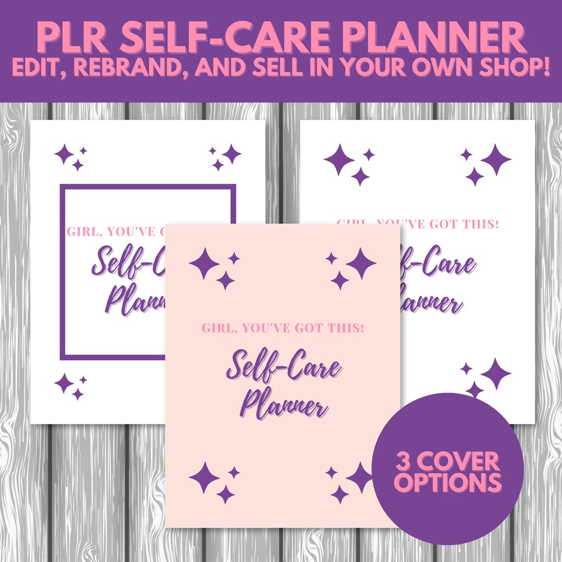 PLR Self Care Planner Printable Self Care Journal Downloadable Self ...