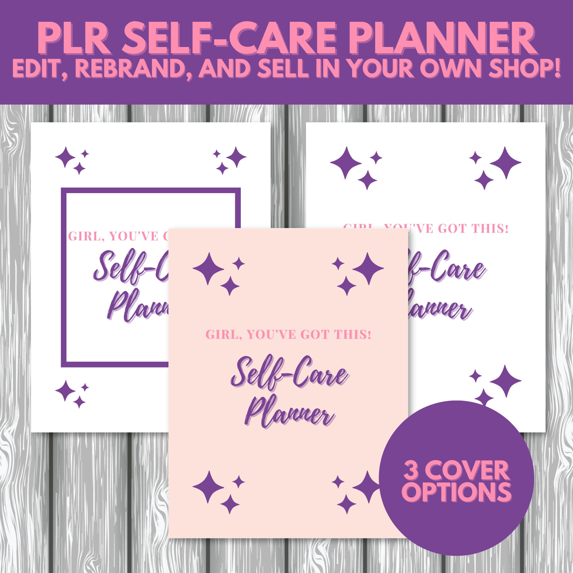 PLR Self Care Planner Printable Self Care Journal Downloadable Self ...