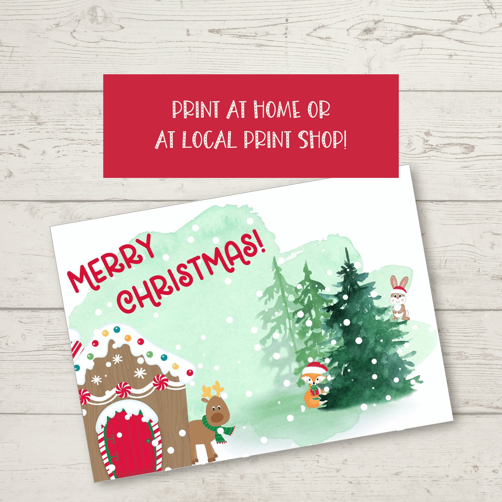 Printable Christmas Card Winter Wonderland Greeting Card - Etsy printable-christmas-card-winter-wonderland-greeting-card-etsy