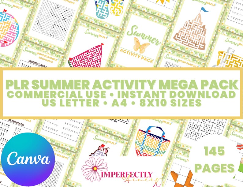 PLR Summer Activity Mega Pack Printable Summer Word Search - Etsy