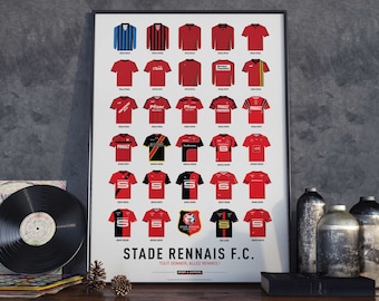 Affiche Stade Rennais FC - Maillots Historiques