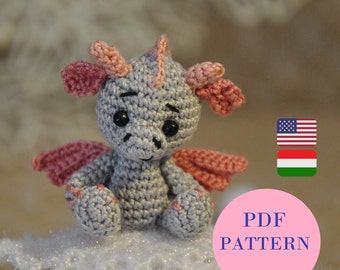 Mini Dragon Crochet Pattern – Amigurumi Baby Dragon Bubble PDF