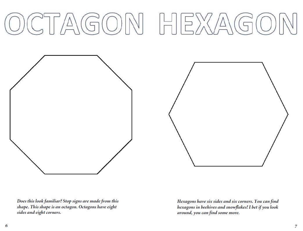 My Little Book of Shapes Coloring Book - Etsy