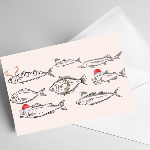 Holiday Card - Fish / Outdoorsy