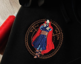 Geborduurd sweatshirt met geborduurde stripfiguren, geborduurde hoodie, geborduurd T-shirt