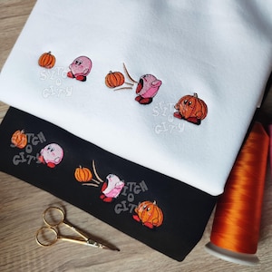 Embroidered pinky character Inspired, embroidered Halloween  Sweatshirt, embroidered Hoodie, Halloween crewneck, Embroidered Tshirt pinky