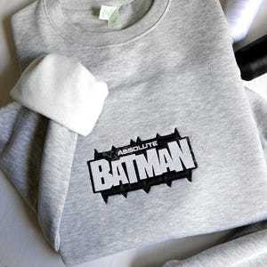 Embroidered absolute bat Character embroidered Sweatshirt, embroidered Hoodie