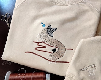 Embroidered Desert Characters embroidered Sweatshirt, embroidered Hoodie