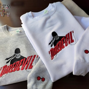 Embroidered Inspired Comic Characters embroidered Sweatshirt, embroidered Hoodie