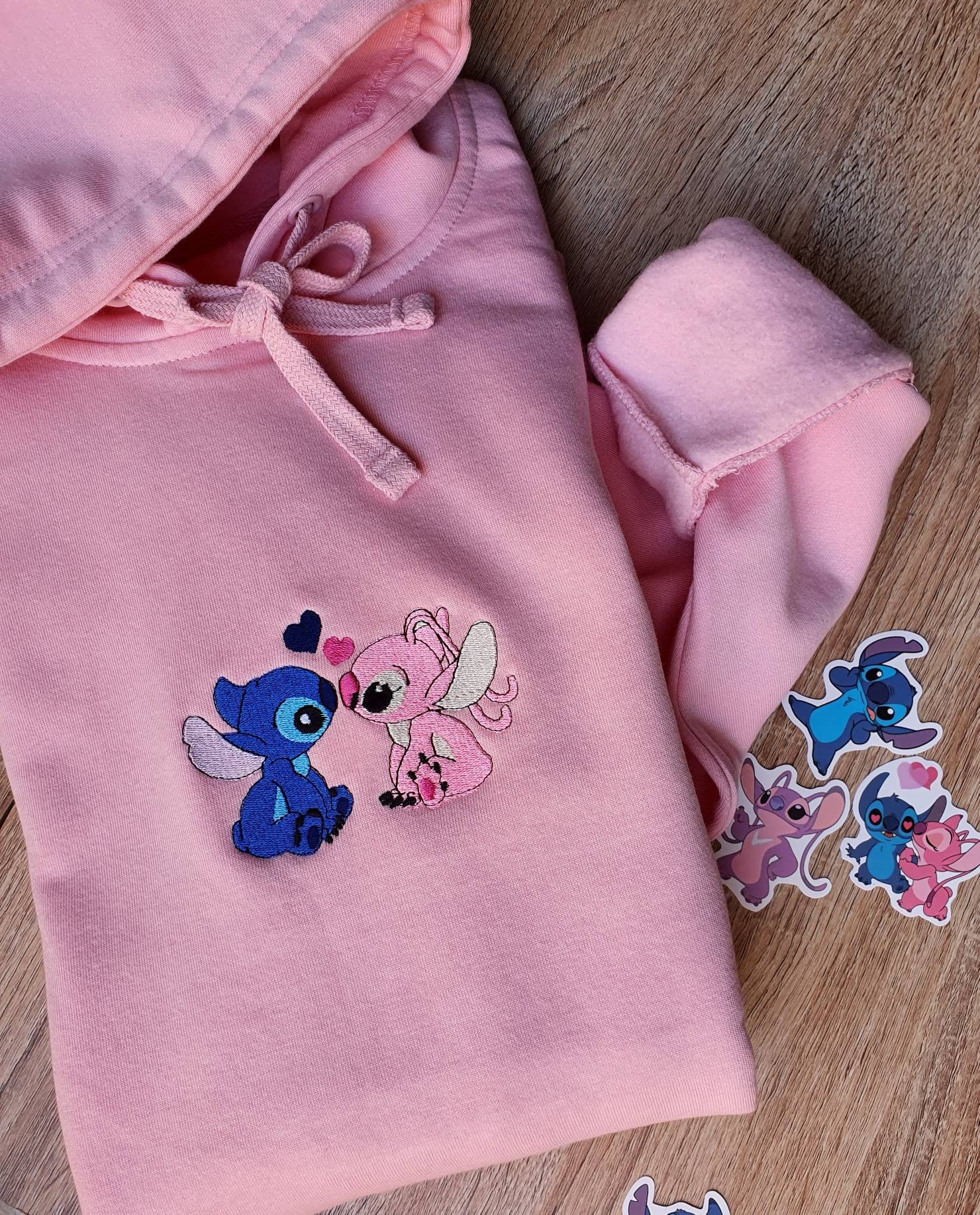 Embroidered N!ke Inspired Stitch Hoodie Children or Adult Sizes – The Land  of Holly