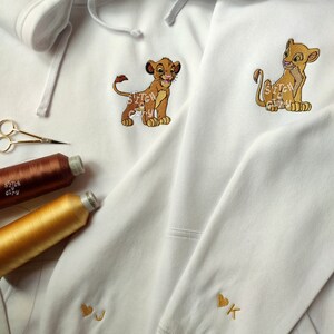 Meugler Animal Paradise Double Bunny & Heart/Star Puppy Print Couple White T-shirt