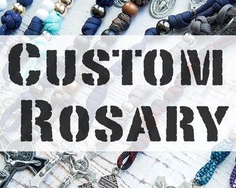 Custom Handmade Paracord Rosary | Sanctus Servo | Catholic Paracord Rosaries