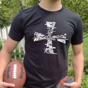 Distressed Digital Crusader - Catholic Shirt, Unisex Christian Gift for Men or Women