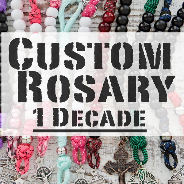 Custom 1 Decade Paracord Rosary | Sanctus Servo