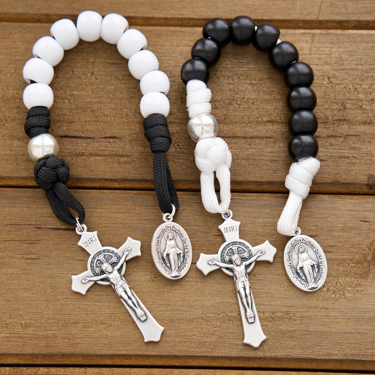 Eternal Love: His & Hers Pocket Paracord Rosary Set - the Ultimate Catholic Wedding Gift - Etsy
