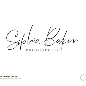 Stilvolles Fotografie Logo, Feminines Logo, Signatur Logo, schlichtes Logo, TextLogo, modernes Logo, Minimalistisches Logo Design,