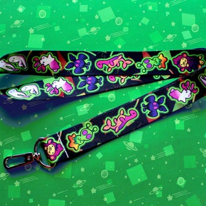 Cyptids Lanyard—Nightwalkers, Jackalope, Mothman, Nessie, Alien, Bigfoot