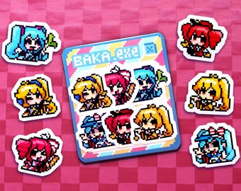 Vocaloid Vinyl Sticker Pack—Triple Baka (Teto, Neru & Miku)