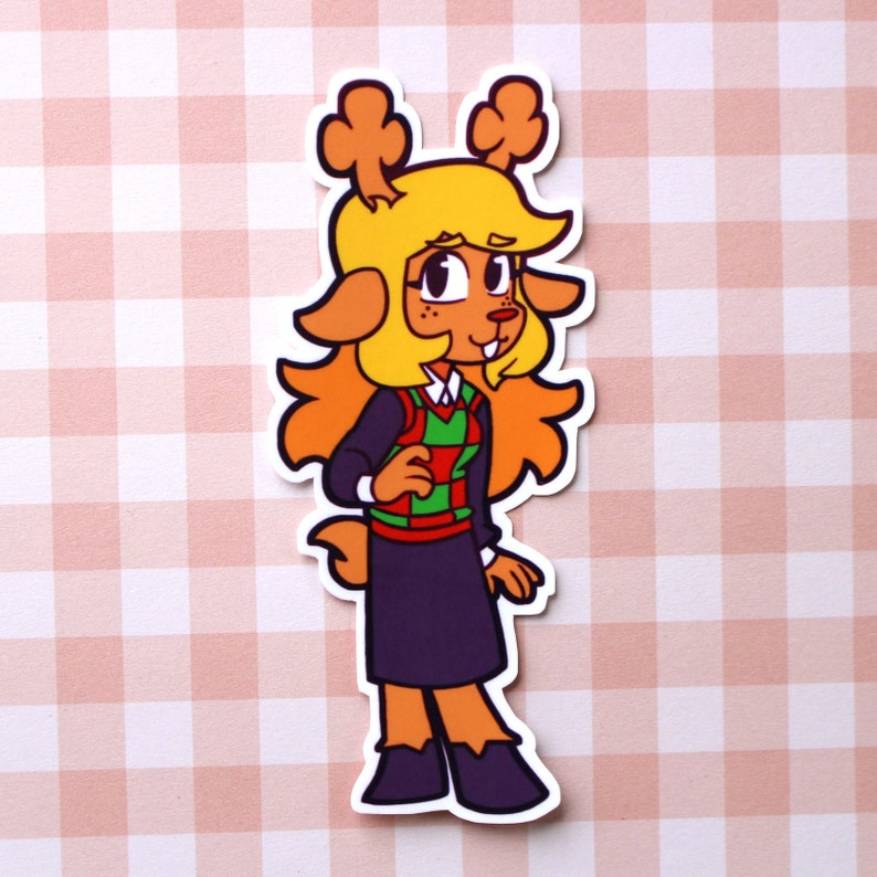 Noelle Holiday Deltarune Vinyl Stickers - Etsy