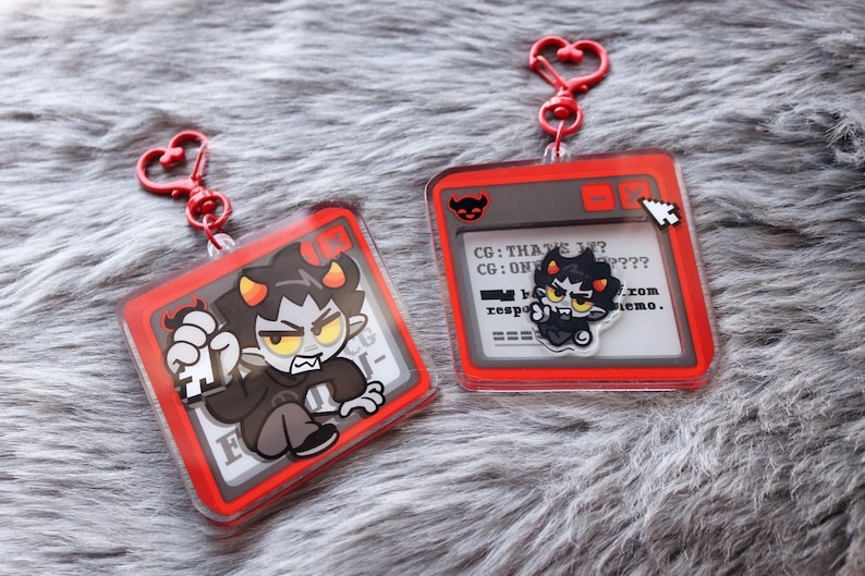 3.0" Karkat Vantas Trollian Shaker Keychain - Etsy