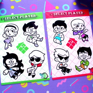 Homestuck [Beta & Alpha Kids] Sticker Sheet Set