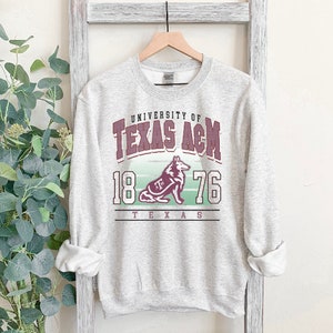 Vintage Texas AM Sweatshirt, Gildan Sweatshirt, Women's Sweatshirt, Texas AM Aggies