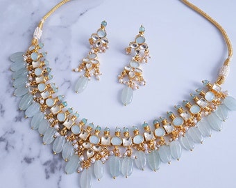 Mint Pachi Necklace Set
