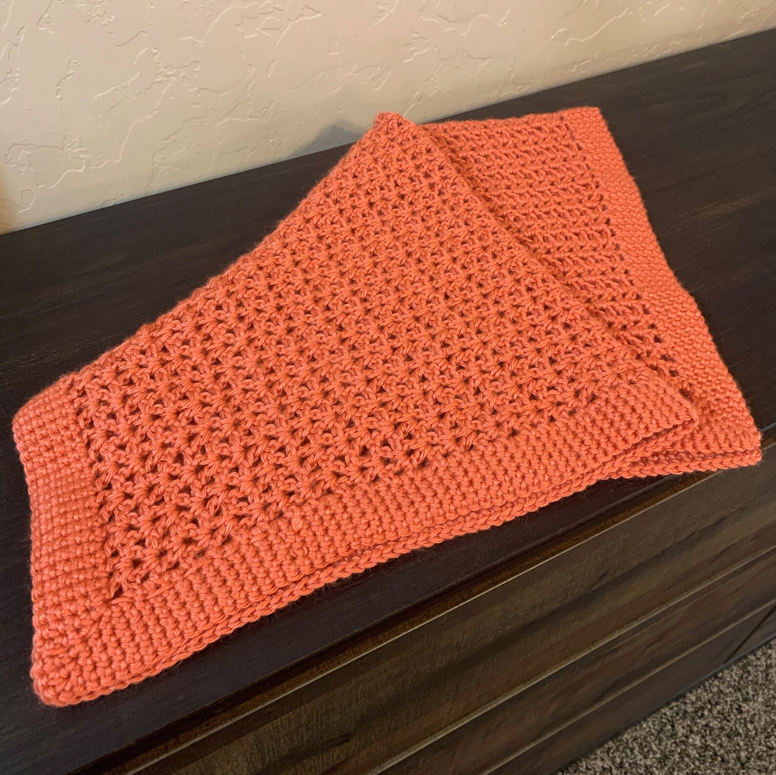 Persimmon Crochet Baby Blanket Etsy