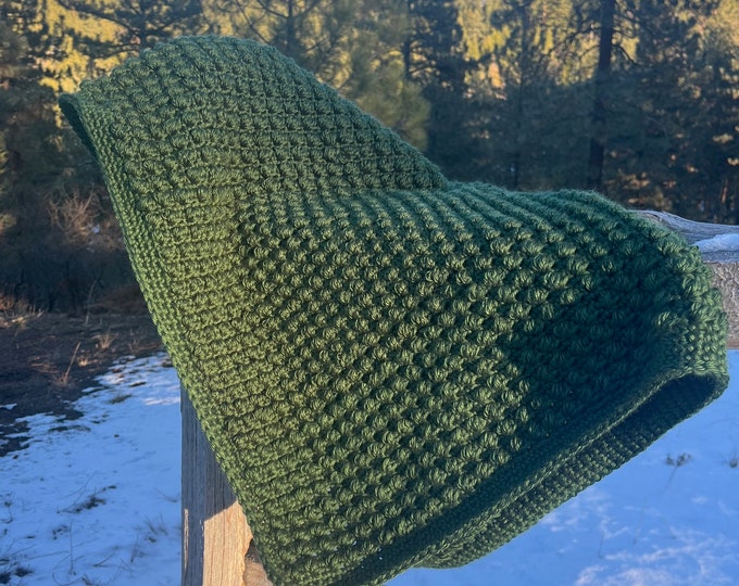 Sage Green Crocheted Baby Blanket Etsy