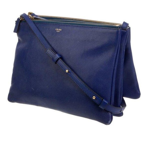 Celine Leather Trio Large Crossbody