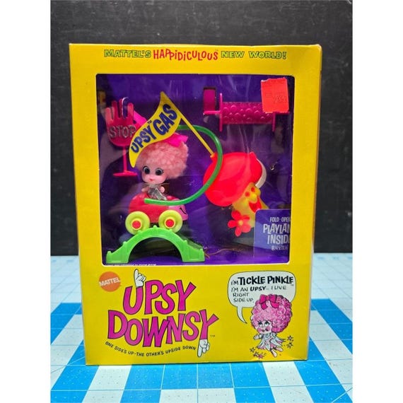 Mattel Upsy Downsy Tickle Pinkle Upsy #3825 Vintage 1969 NIB