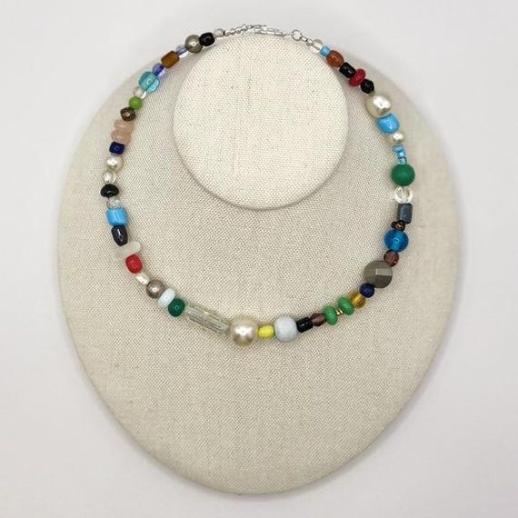 Multicolor Mix Beaded Handmade Choker Necklace