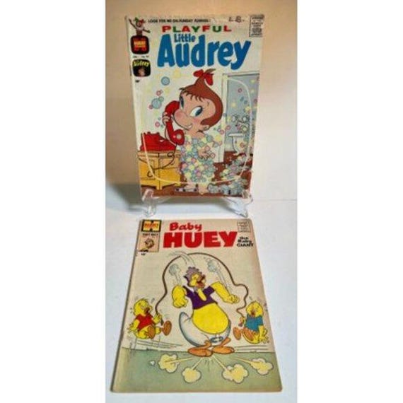 Vintage Harvey Comics Lot - Baby Huey #14 (1958) & Little Audrey #24