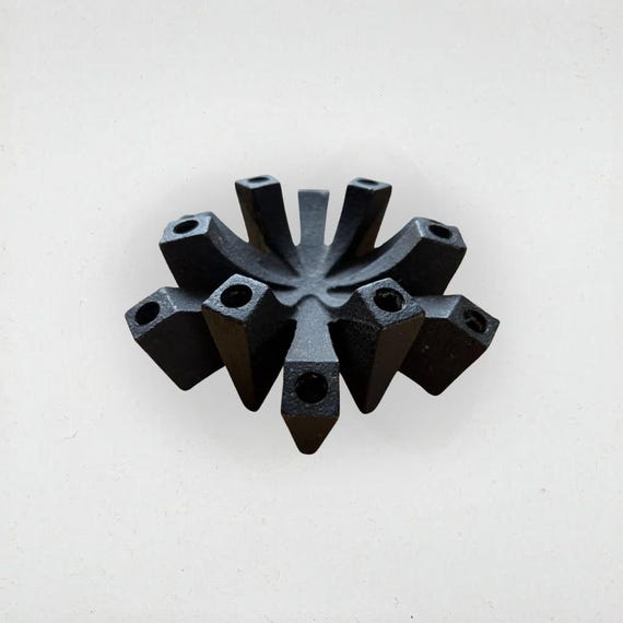 Vintage Hallmark Cast Iron Spider Starburst Candle Holder