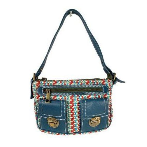 Marc Jacobs Cammie Tweed Leather Shoulder Bag