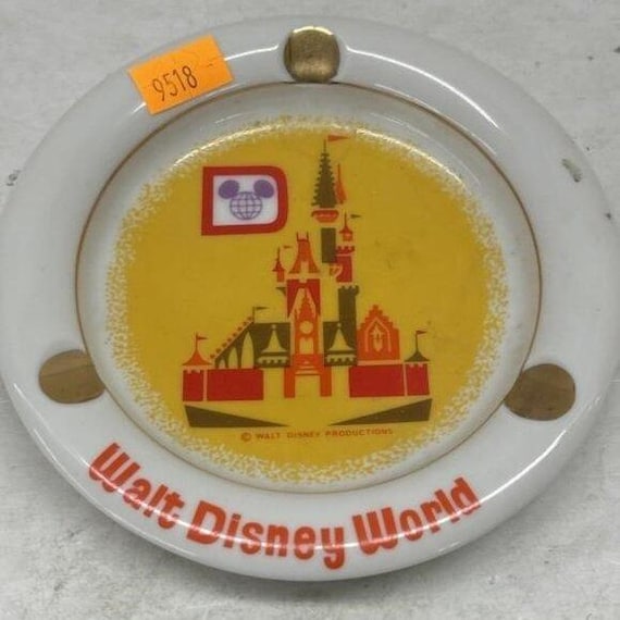Vintage Walt Disney World Ashtray Cinderella Castle Japan 1970s Disney Parks