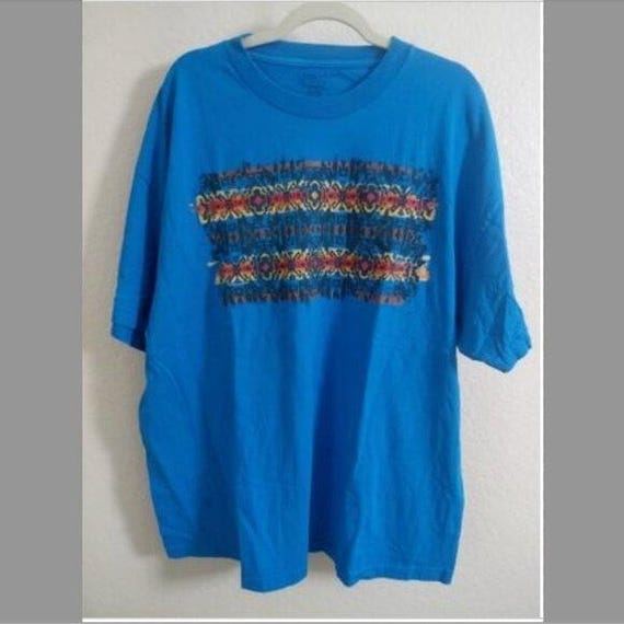 Pendleton Graphic Tee Size XL Mens Unisex Blue Southwestern Print