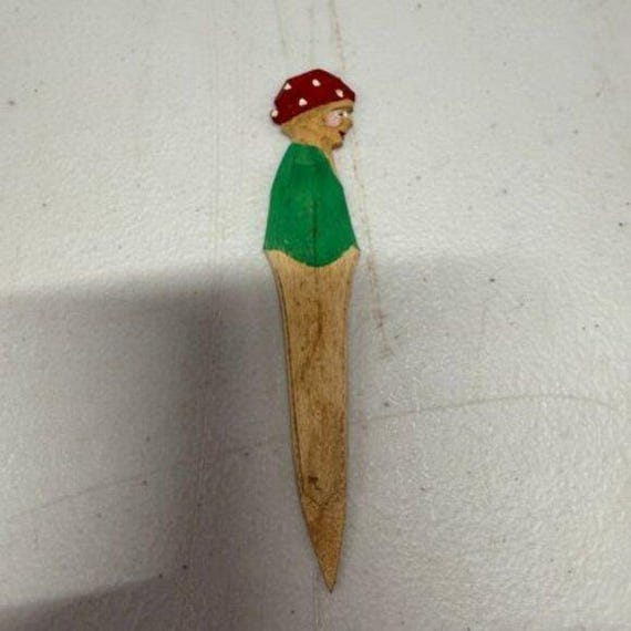 Vintage Quebec Folk Art Bookmark