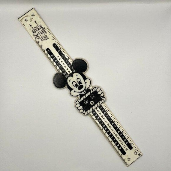 Vintage Walt Disney World Mickey Mouse Ruler Math Tool - Retro School Supply