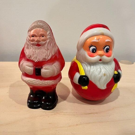 Vintage Santa Figurines Set of 2