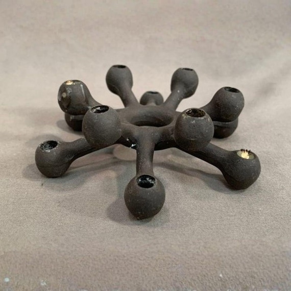 Vintage Dansk Designs Jens Quistgaard "Spider" Cast Iron Candle Holder
