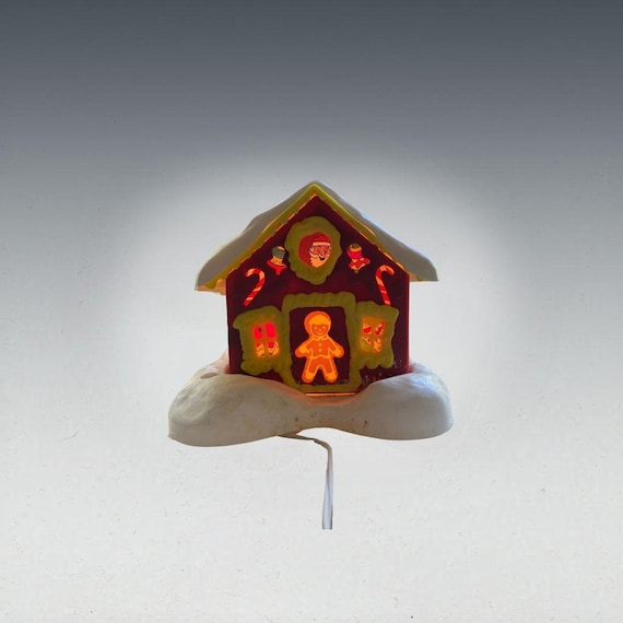 Vintage Regency Alpine Village Electrified Gingerbread House Blow Mold