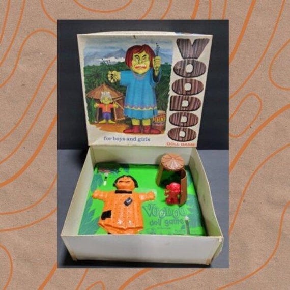 Vintage 1967 Schaper VooDoo Doll Board Game
